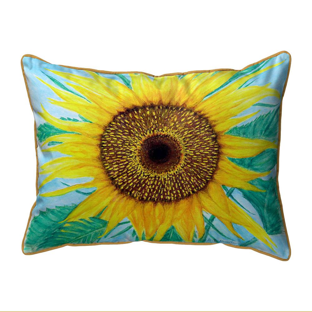 Dick's Sunflower Extra Large Zippered Pillow 20x24. Picture 1