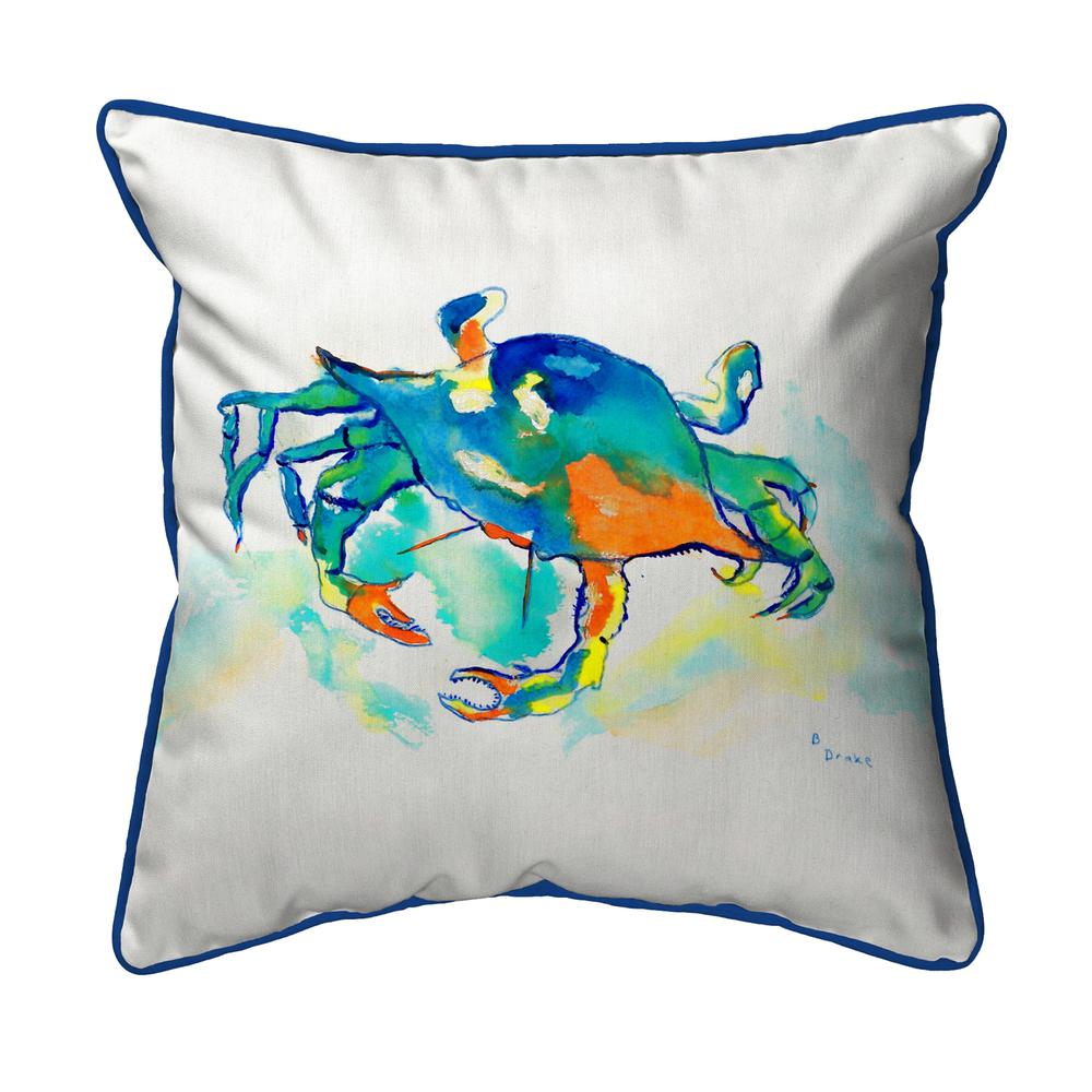 Orange Crab Extra Large Zippered Pillow 22x22. Picture 1
