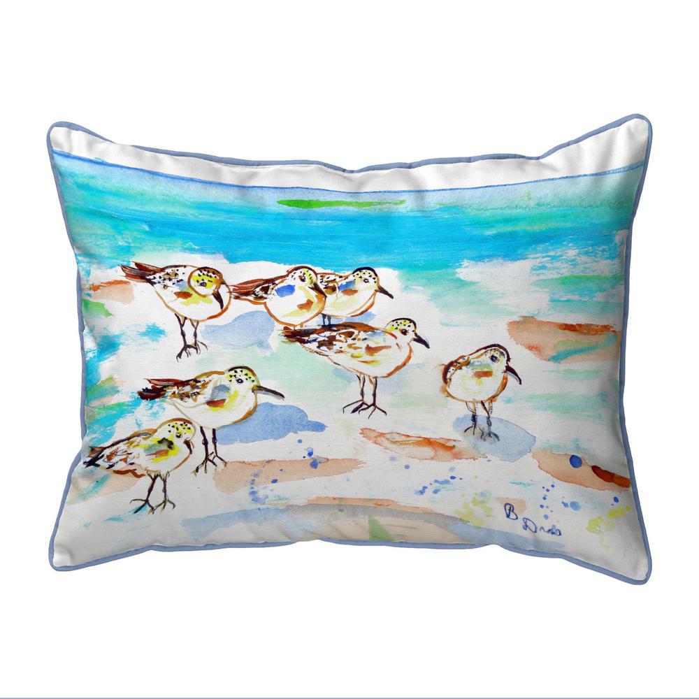 Seven Sanderlings Extra Large Corded Indoor/Outdoor Pillow 20x24. Picture 1