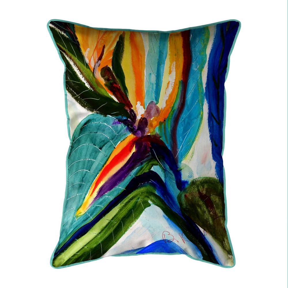 Teal Paradise 20x24 Extra Large Zippered Indoor/Outdoor Pillow. Picture 1