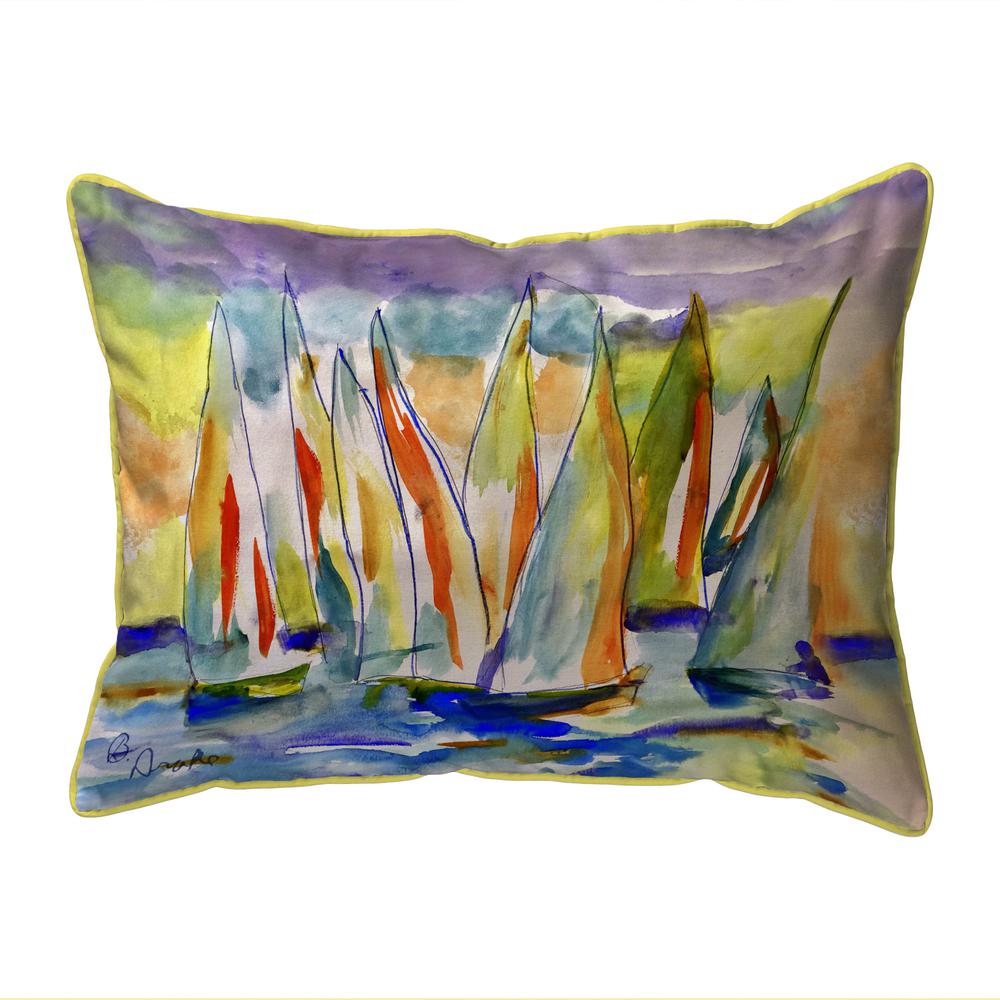 Regatta Extra Large Zippered Indoor/Outdoor Pillow 20x24. Picture 1