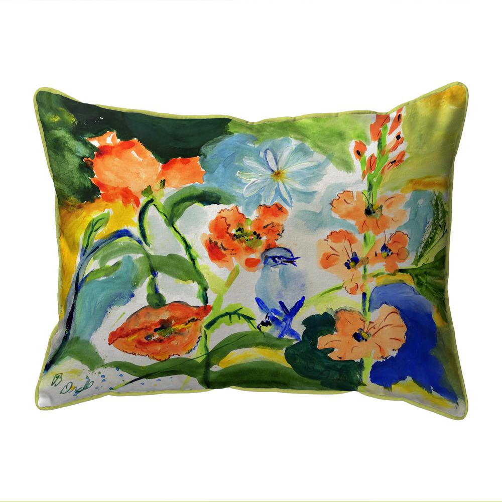 My Garden Extra Large Zippered Indoor/Outdoor Pillow 20x24. Picture 1