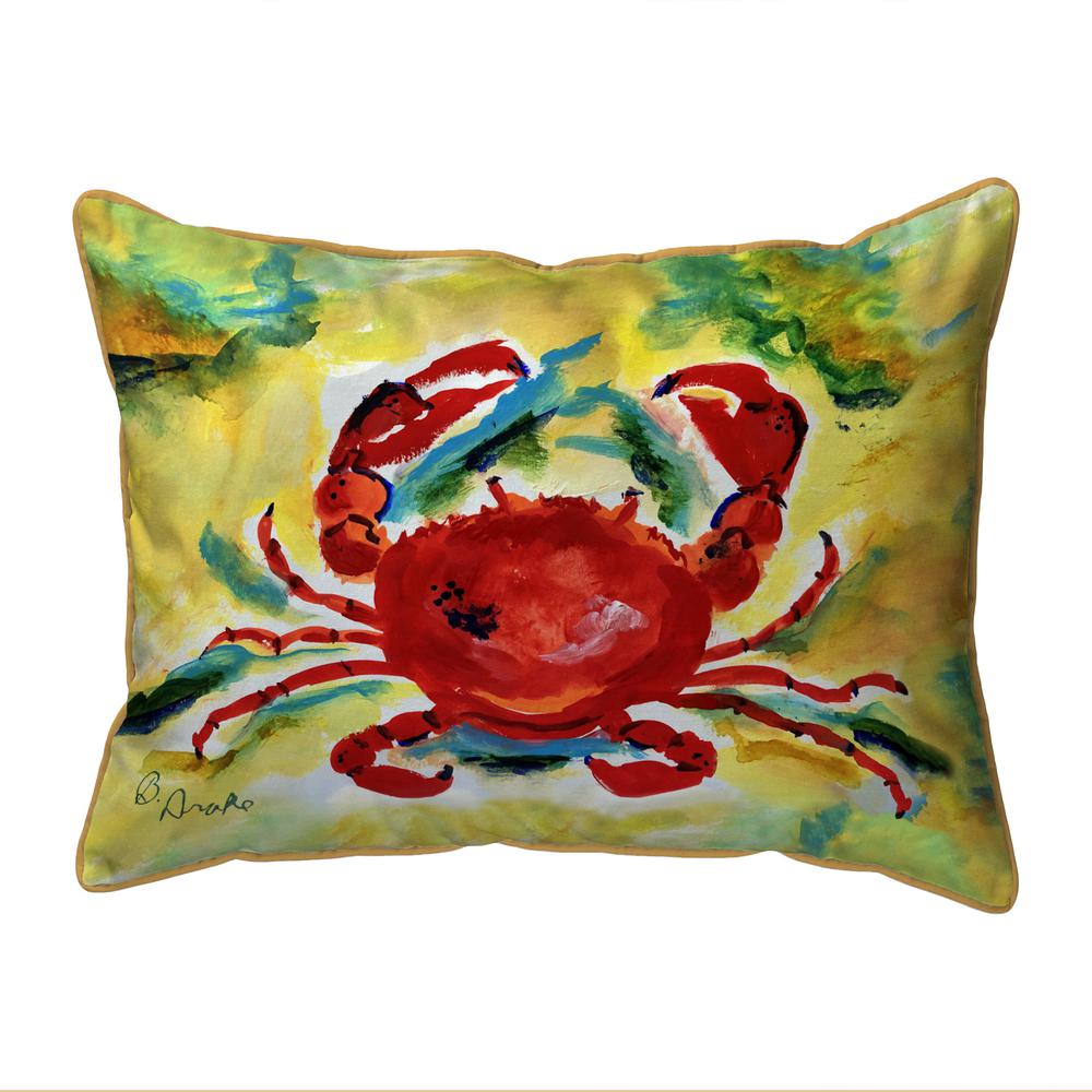 Rock Crab Extra Large Zippered Indoor/Outdoor Pillow 20x24. Picture 1
