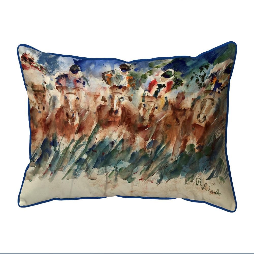 Tight Race Extra Large Zippered Pillow 20x24. Picture 1