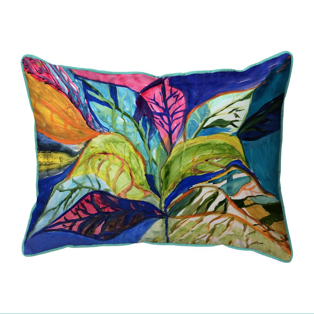 Summer Leaves Extra Large Zippered Pillow 20x24. Picture 1