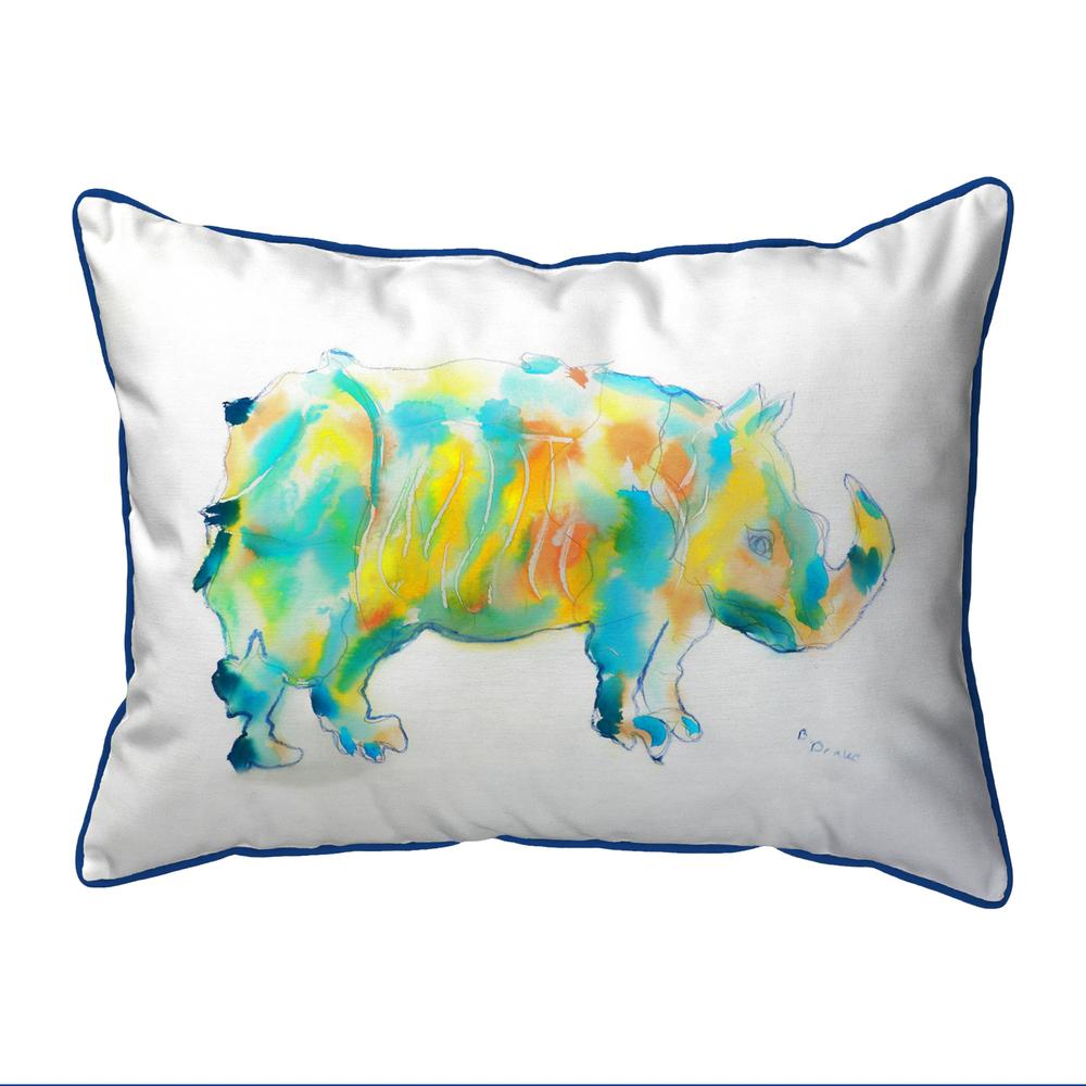 Rhino Extra Large Zippered Pillow 20x24. Picture 1