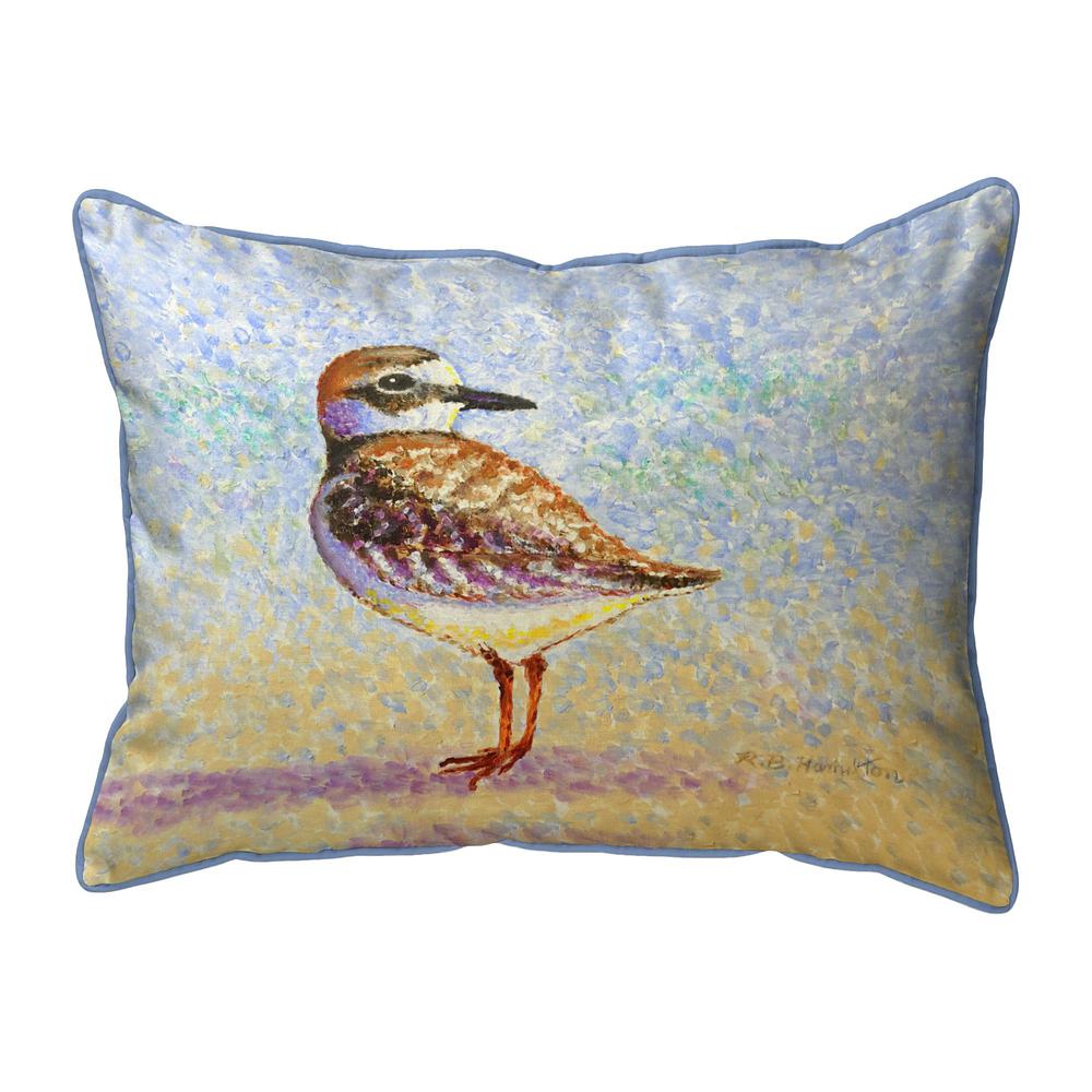 Wilson's Plover Extra Large Zippered Pillow 20x24. Picture 1