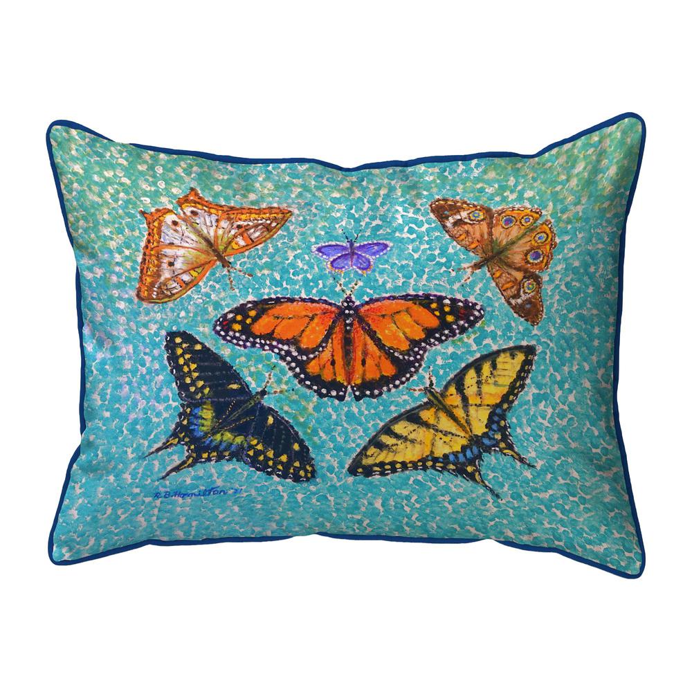 Butterfly Arrangement Extra Large Zippered Pillow 20x24. Picture 1