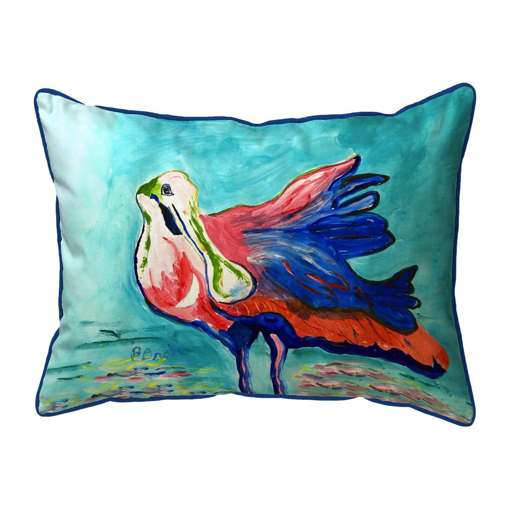 Spoonbill Looking Extra Large Zippered Pillow 20x24. Picture 1