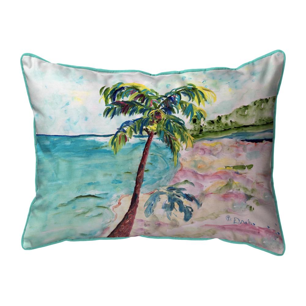 Palm & Coast Extra Large Zippered Pillow 20x24. Picture 1