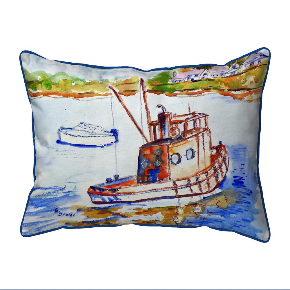 Rusty Boat Extra Large Zippered Pillow 20x24. Picture 1