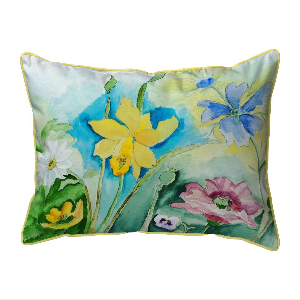 Betsy's Florals Extra Large Zippered Pillow 20x24. Picture 1