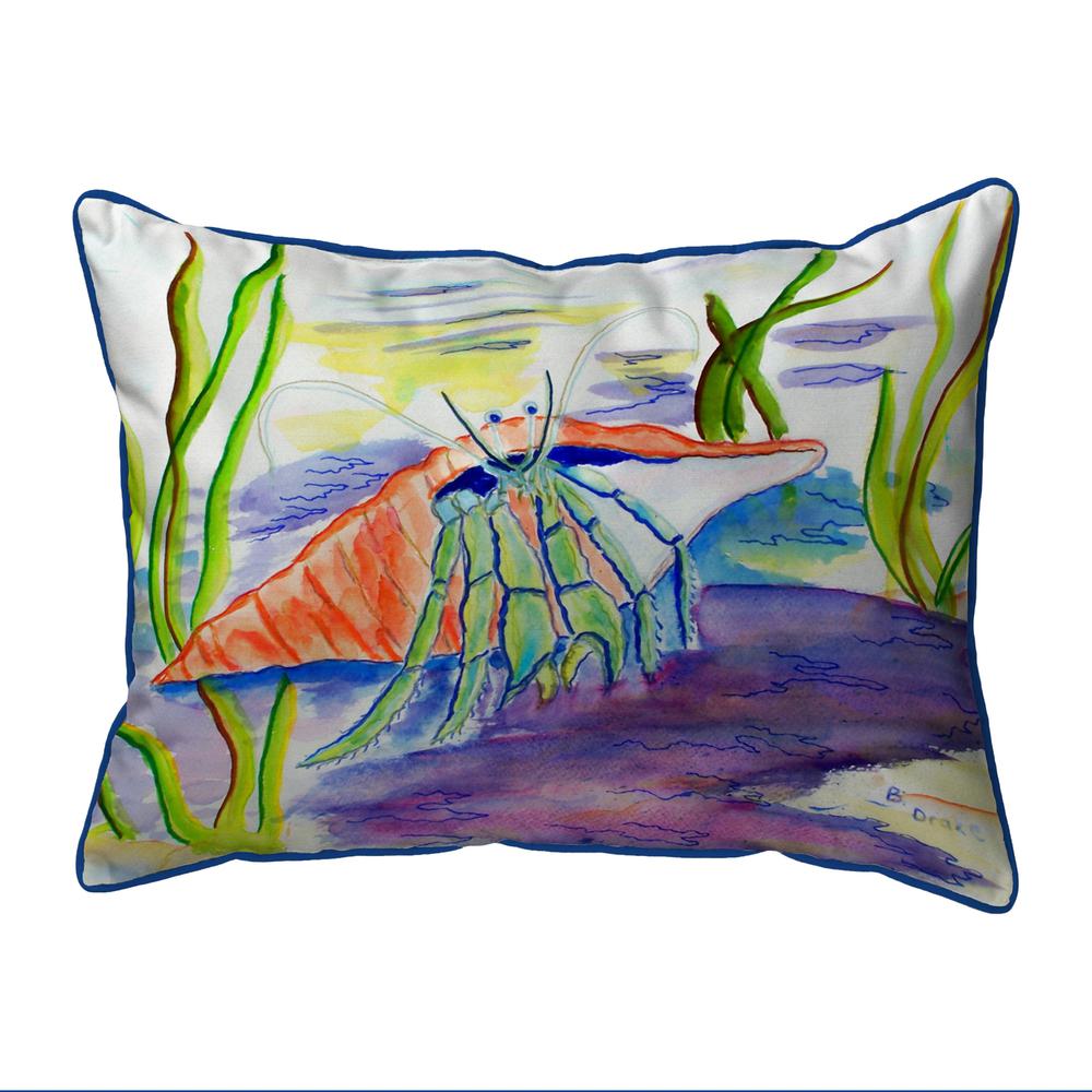 Hermit Crab Extra Large Zippered Pillow 20x24. Picture 1