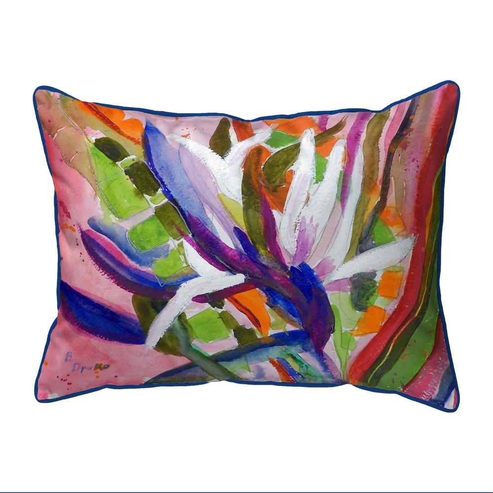 Betsy's Bird of Paradise Extra Large Zippered Pillow 20x24. Picture 1