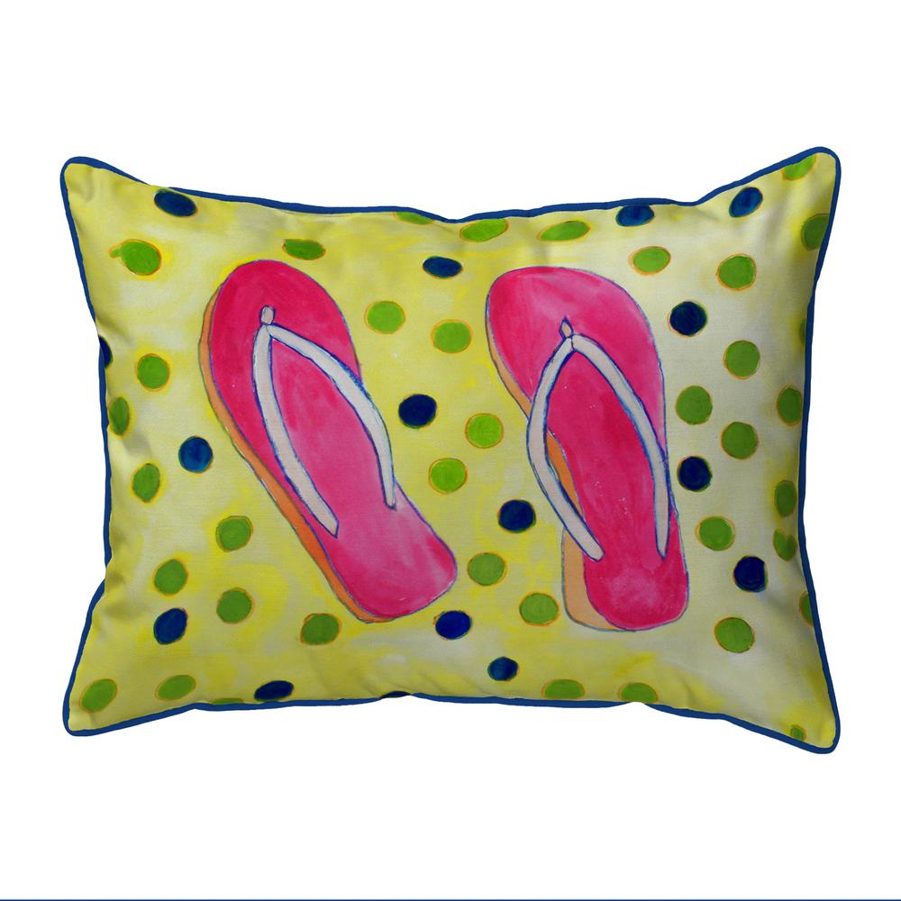 Flip Flops Extra Large Zippered Pillow 20x24. Picture 1