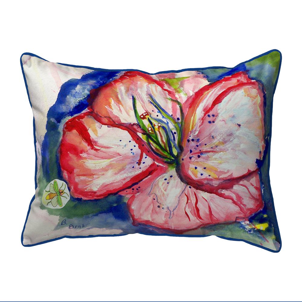 Hibiscus Extra Large Zippered Pillow 20x24. Picture 1