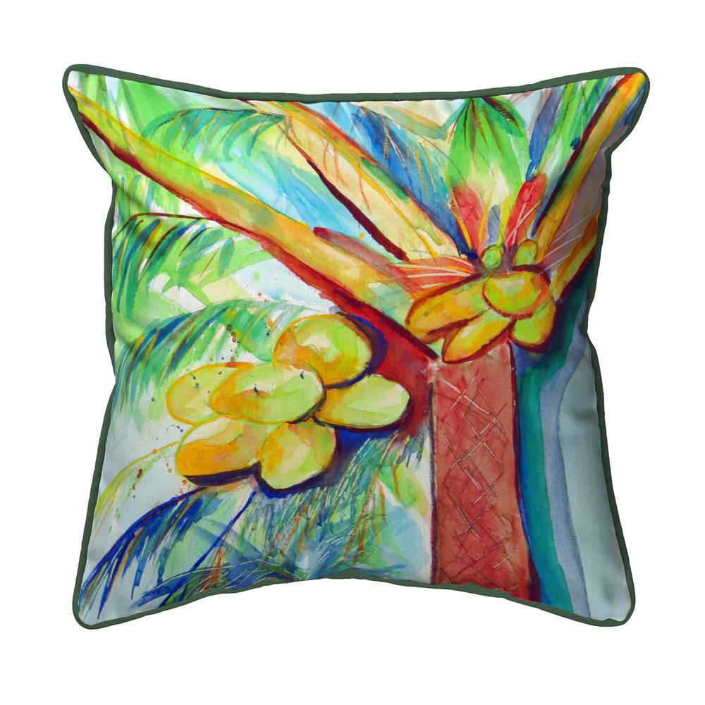 Cocoa Nut Tree Extra Large Zippered Indoor/Outdoor Pillow 22x22. Picture 1