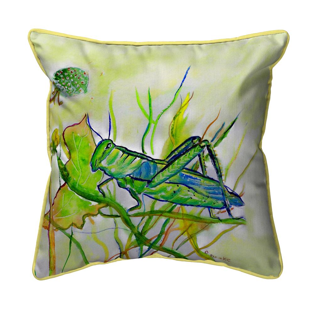 Grasshopper Extra Large Zippered Pillow 22x22. Picture 1