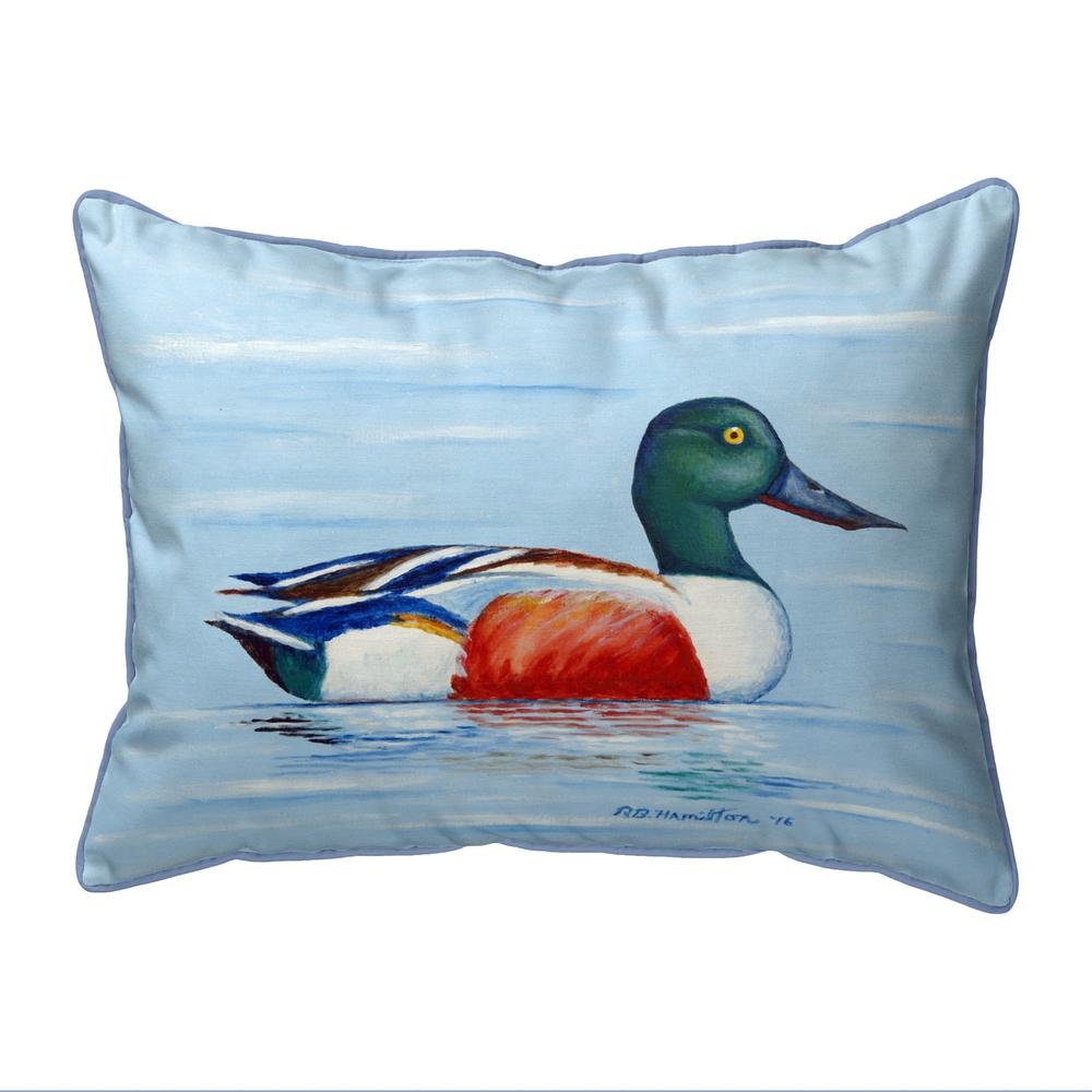Northern Shoveler Extra Large Zippered Pillow 20x24. Picture 1