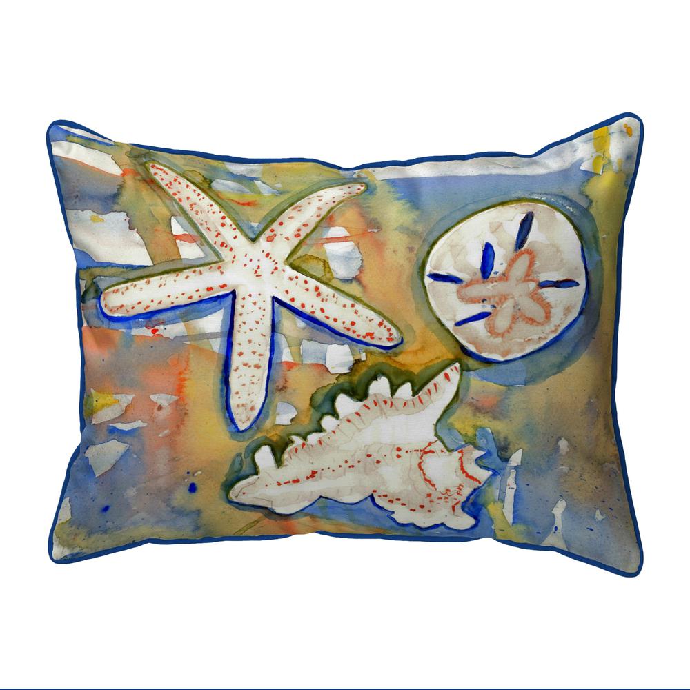 Beach Treasures Extra Large Zippered Pillow 20x24. Picture 1