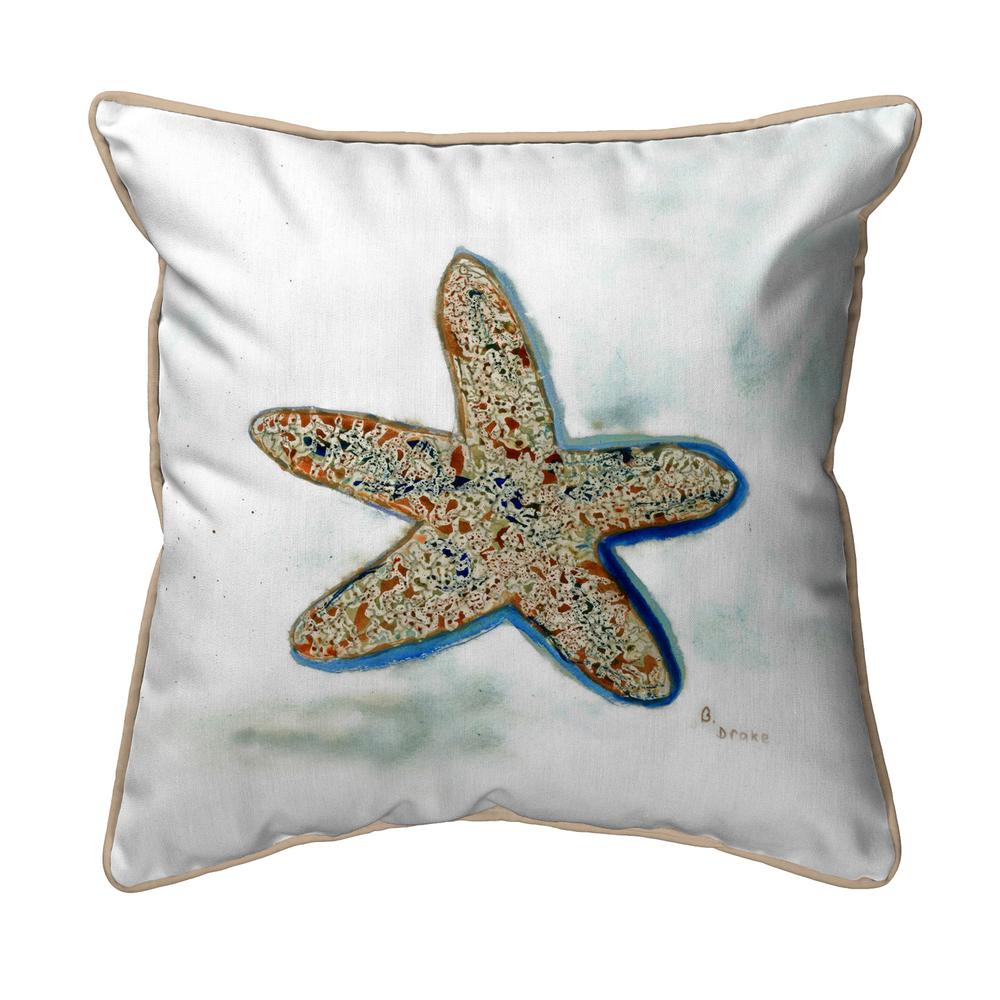 Betsy's Starfish Extra Large Zippered Pillow 22x22. Picture 1