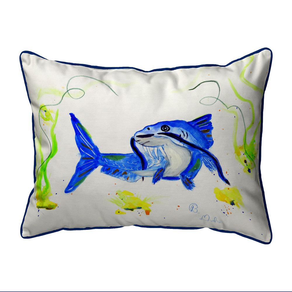 Betsy's Catfish Extra Large Zippered Pillow 20x24. Picture 1