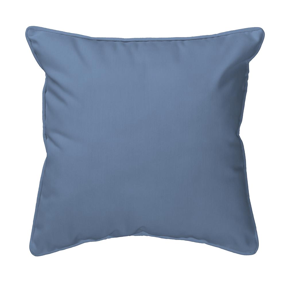 Hummingbird & Blue Flowers  Indoor/Outdoor Extra Large Pillow 22x22. Picture 2
