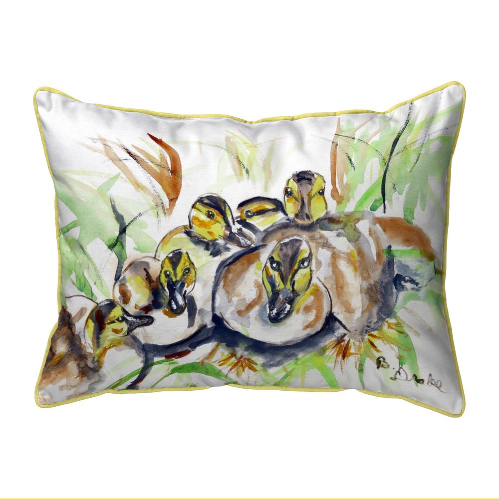 Ducklings  Indoor/Outdoor Extra Large Pillow 20x24. Picture 1