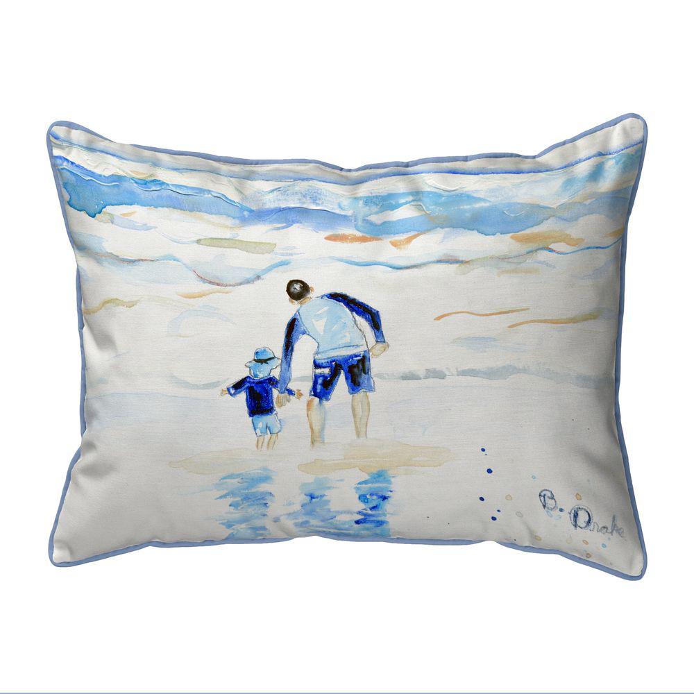 Facing the Waves Extra Large - Zippered Indoor/Outdoor Pillow 20x24. Picture 1