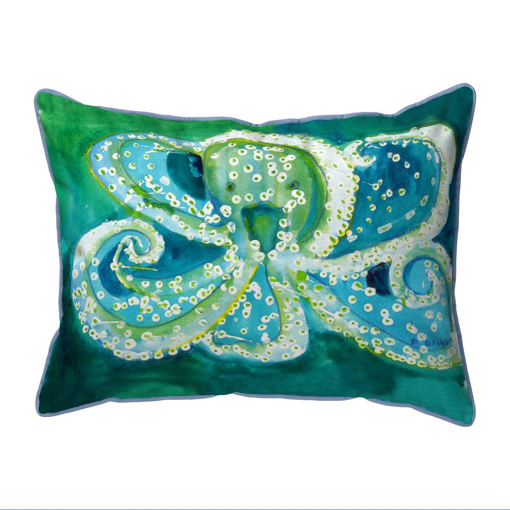 Octopus Extra Large Zippered Pillow 20x24. Picture 1