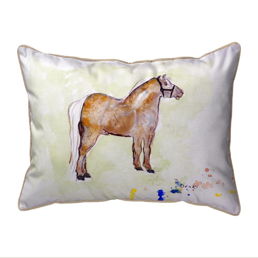 Shetland Pony Extra Large Zippered Pillow 20x24. Picture 1