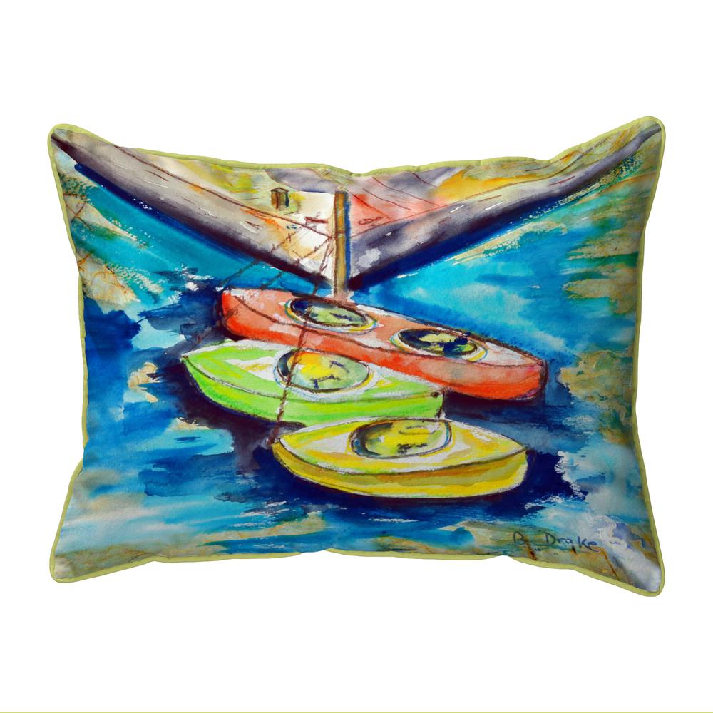 Kayaks Extra Large Zippered Pillow 20x24. Picture 1
