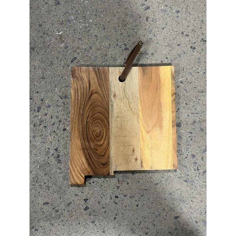 Acacia Wood "New Mexico" Cutting Board -St - Natural. Picture 1
