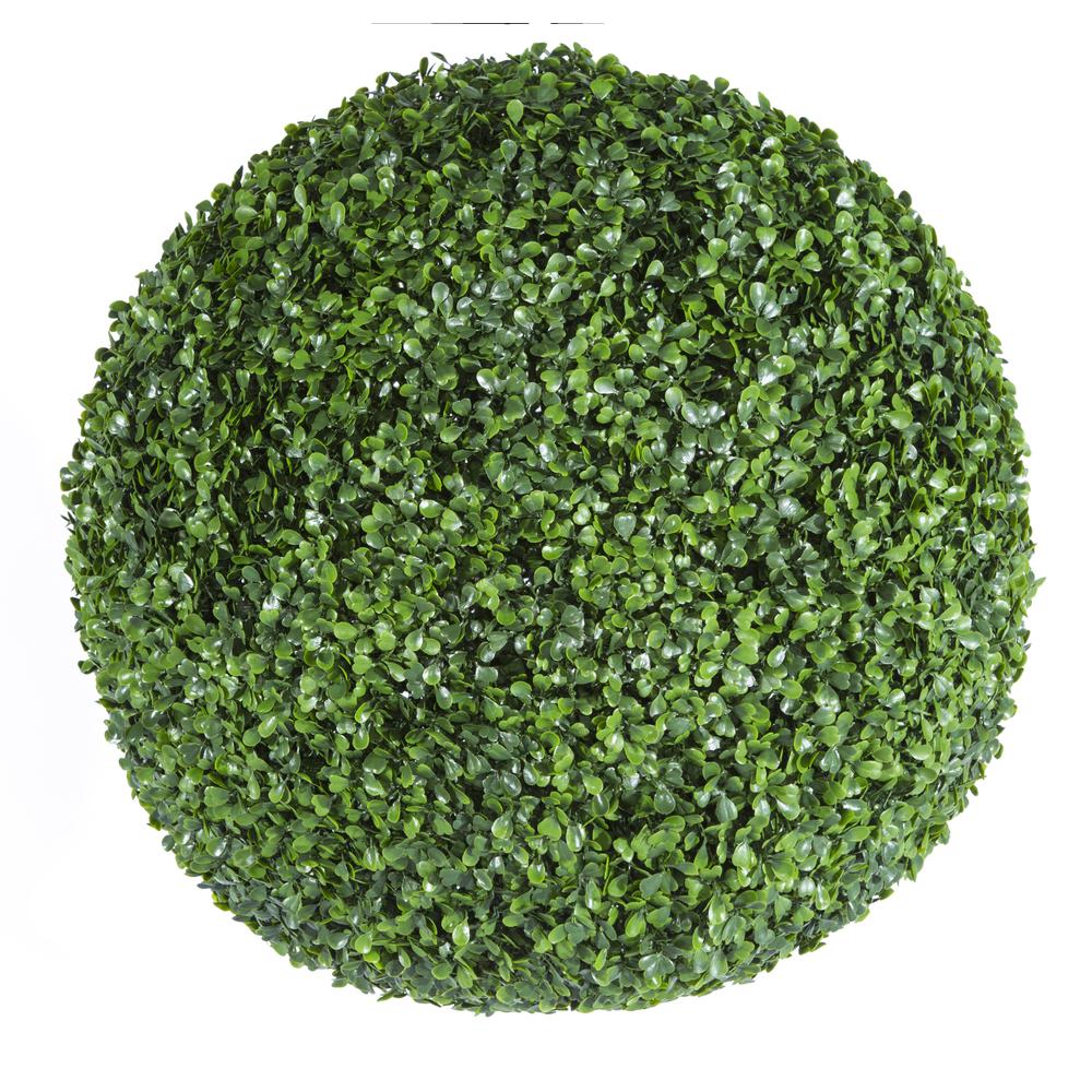 Faux Boxwood Ball Dia 20"- St - Green. Picture 1