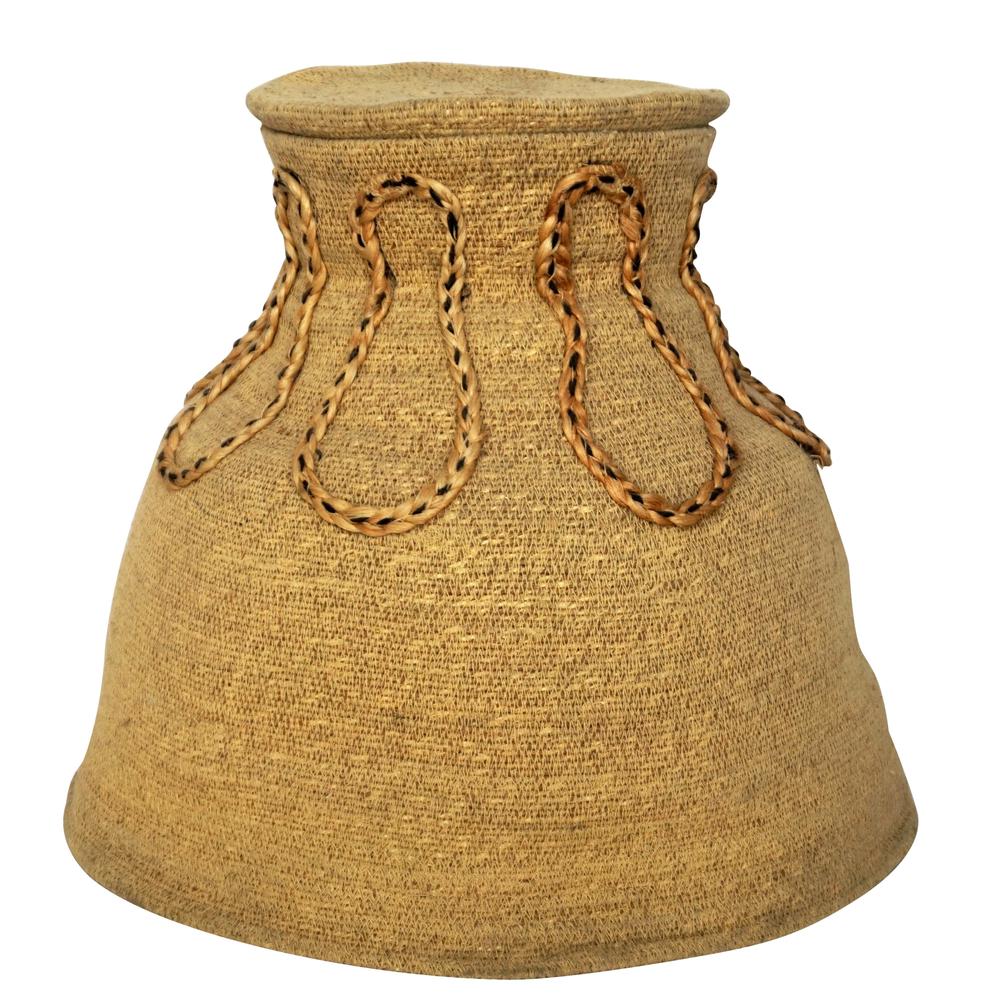 Seagrass Basket 9” Top - Natural. Picture 1