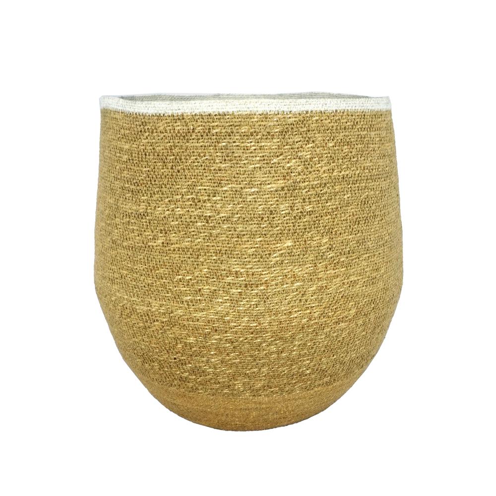 Seagrass Basket H 17.50" x Dia 14" Natural. Picture 1