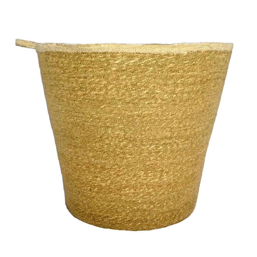 Seagrass Basket H 21.50" x Dia 24" Natural & Egg. Picture 1