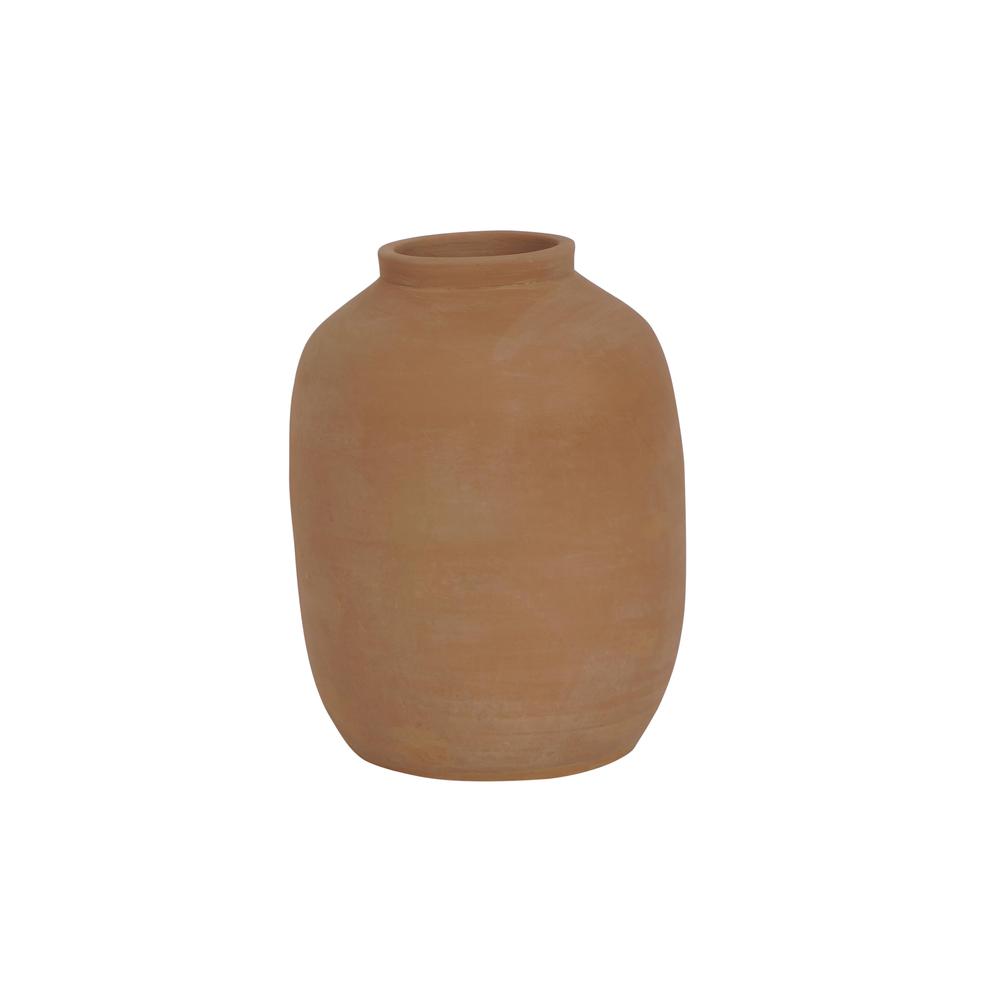 Terracota Vase 11.25”H - Natural Terracotta. Picture 1