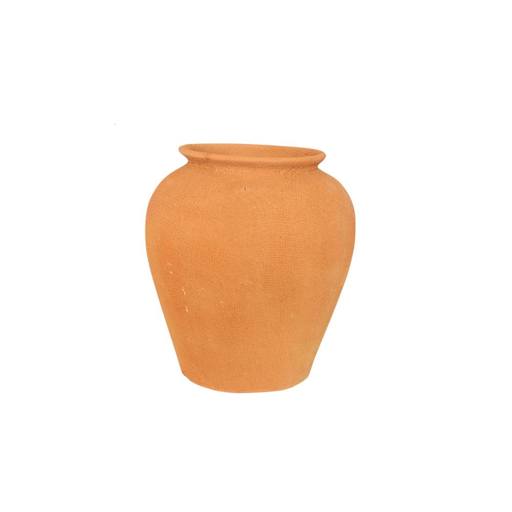 Terracotta Vase Natural Dia 10.83". Picture 1