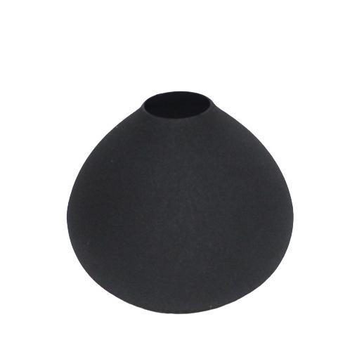 X-Sm. Black Iron Vase 3.25”H -St - Black. Picture 1