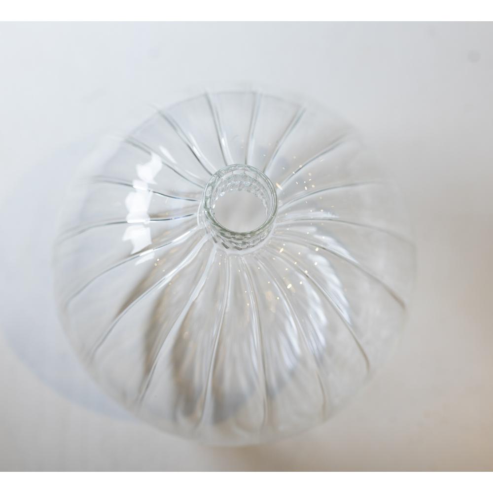 Decorative Clear Glass Bottle/Vase Dia 7" & H 8.5". Picture 7