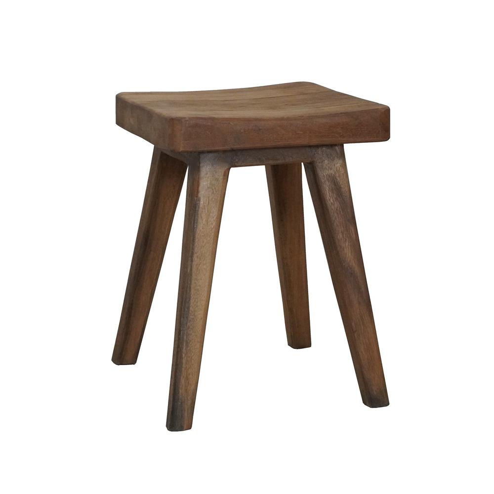 Thick Top Stool H11.81” -St - Natural. Picture 1
