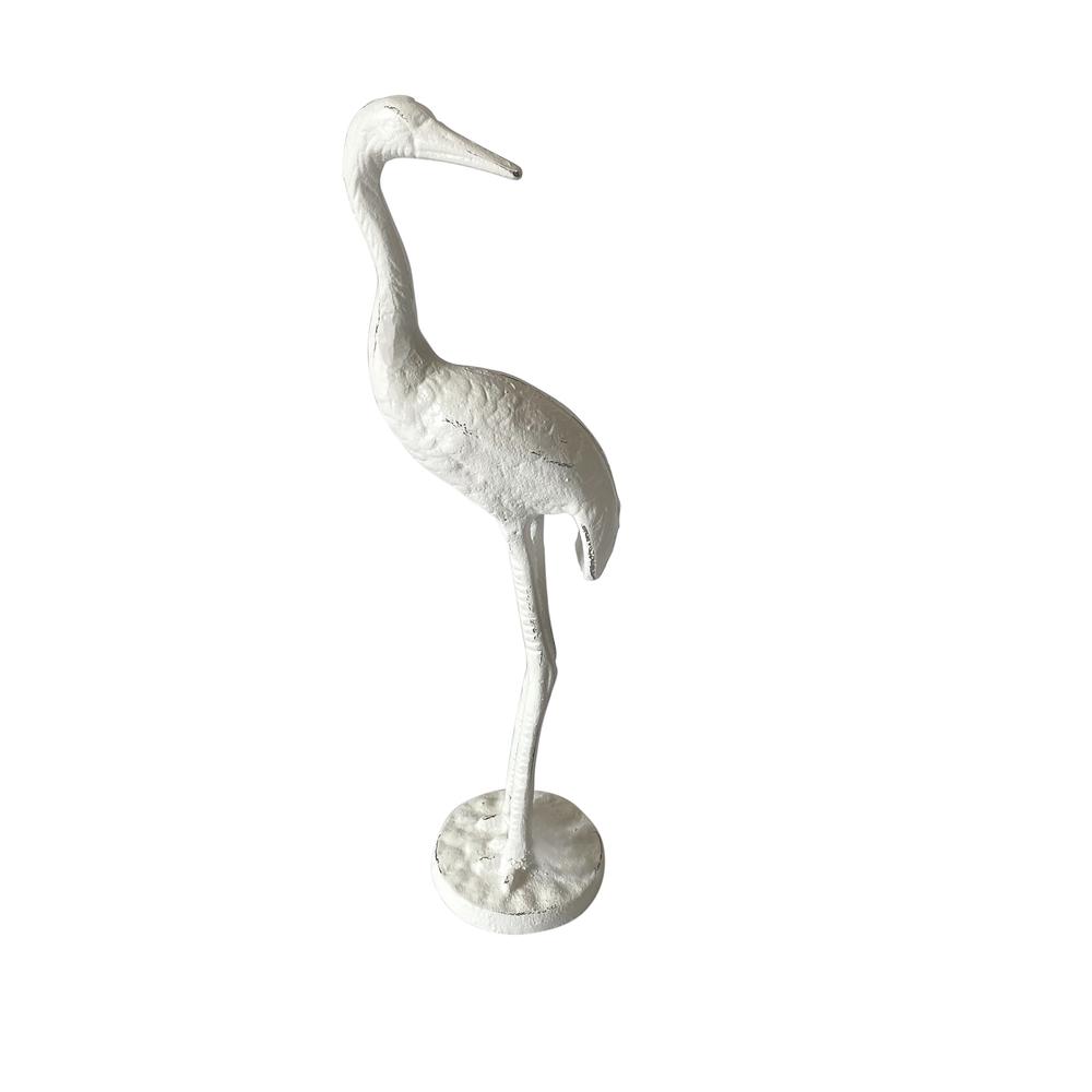 Cast Iron Pelican 17”H Antique White -St - Antique White. Picture 1