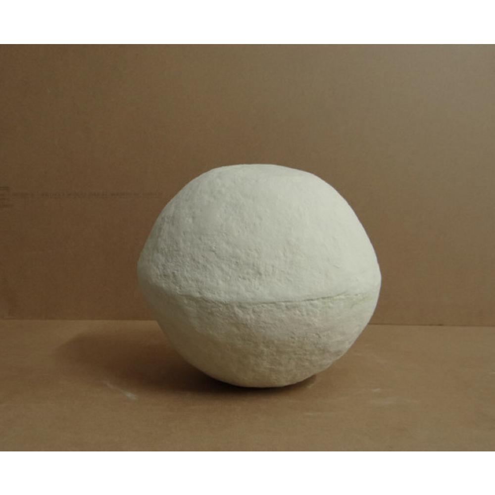 Paper Mache Ball Dia 10" Off-White. Picture 1