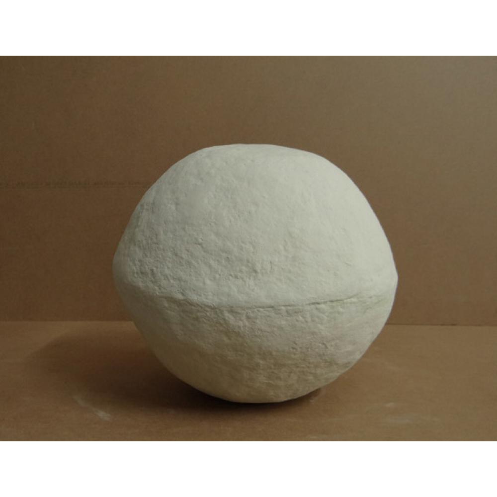 Paper Mache Ball Dia 10" Off-White. Picture 2