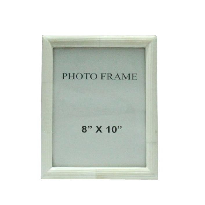 8X10" White Ridge Frame - White. Picture 1