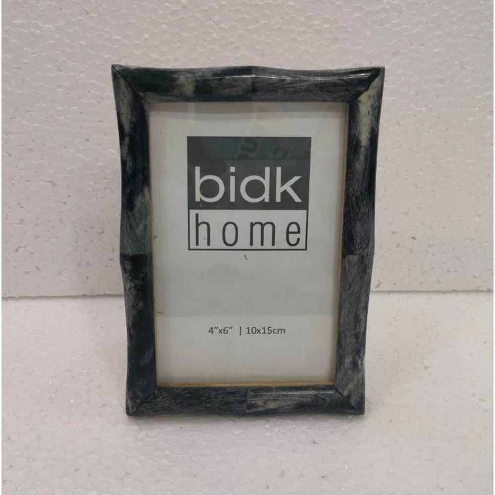4X6”  Bamboo Shape Tile Frame Grey. Picture 1