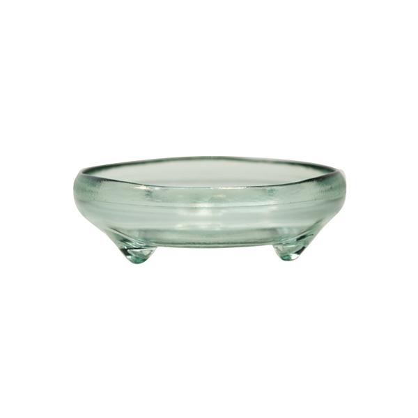 Round Bowl W/ Legs -St - Clear. Picture 1