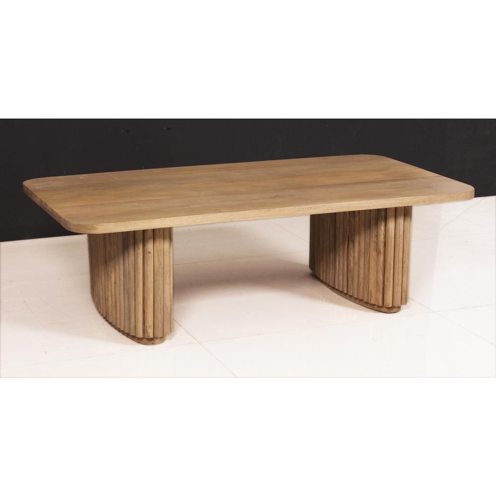 Coffee Table Mango Wood H 15.75". Picture 1