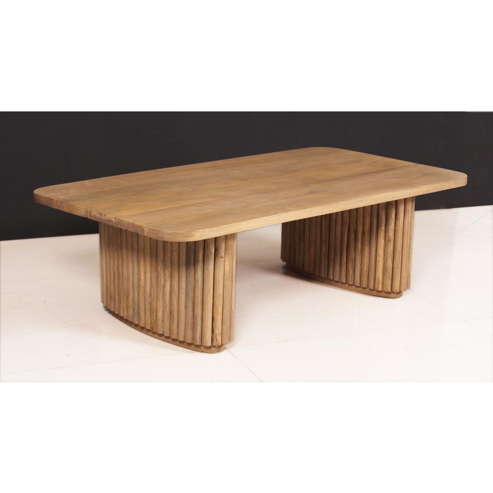 Coffee Table Mango Wood H 15.75". Picture 3